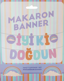 ACARSÜS, ACAR SÜS, Acar Süs - FLAMA İYİKİ DOĞDUN MAKARON KALİGRAFİ PK:1 KL:300