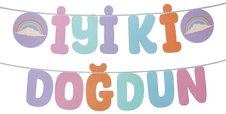 FLAMA İYİKİ DOĞDUN MAKARON KALİGRAFİ PK:1 KL:300