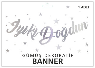 ACARSÜS, ACAR SÜS, Acar Süs - FLAMA İYİKİ DOĞDUN METALİZE GÜMÜŞ PK:1 KL:300