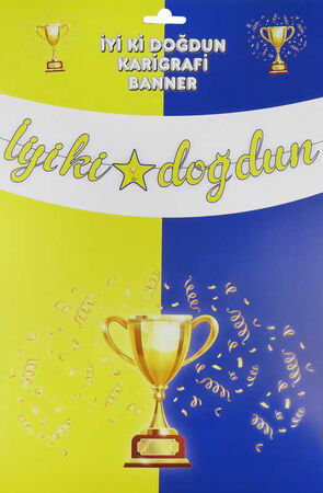 FLAMA KALİGRAFİ YAZI İYİKİ DOĞDUN FUTBOL PK:1