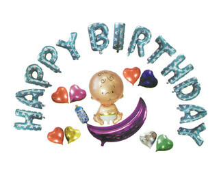 ELITETIME, ACARSÜS, ACAR SÜS, Acar Süs - FOLYO BALON HAPPY BIRTHDAY MAVİ PK:1 SET- KL:120