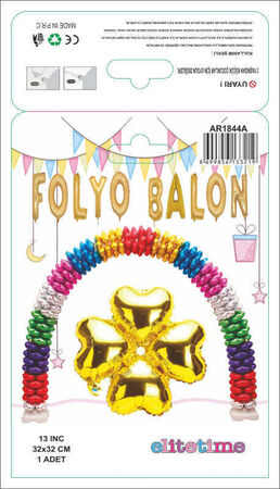 FOLYO BALON KALP ÇİÇEKİ ALTIN 13 INC PK:1 KL:400