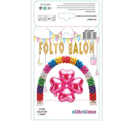 FOLYO BALON KALP ÇİÇEK PEMBE 13 INC PK:1 KL:400