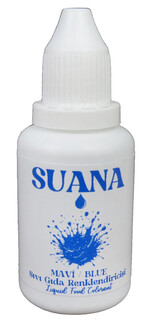 ACARSÜS, ACAR SÜS, Acar Süs - GIDA BOYASI SIVI RENKLENDİRİCİ MAVİ 20 ML PK:15 