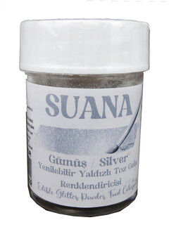 ACARSÜS, ACAR SÜS, Acar Süs - GIDA BOYASI YENİLEBİLİR SİMLİ YALDIZLI GÜMÜŞ 5 GR