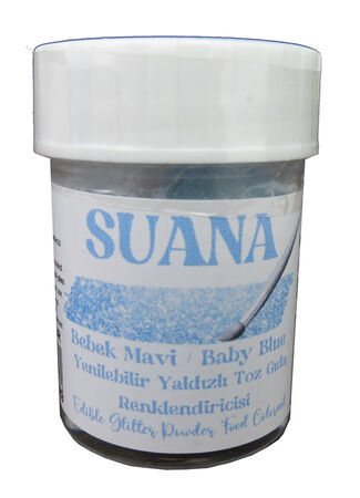 GIDA BOYASI YENİLEBİLİR SİMLİ YALDIZLI MAVİ 5 GR