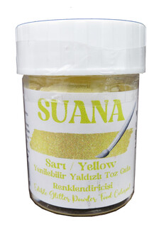 ACARSÜS, ACAR SÜS, Acar Süs - GIDA BOYASI YENİLEBİLİR SİMLİ YALDIZLI SARI 5 GR