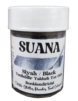 ACARSÜS, ACAR SÜS, Acar Süs - GIDA BOYASI YENİLEBİLİR SİMLİ YALDIZLI SİYAH 5 GR