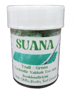 ACARSÜS, ACAR SÜS, Acar Süs - GIDA BOYASI YENİLEBİLİR SİMLİ YALDIZLI YEŞİL 5 GR