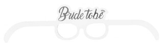 GÖZLÜK MASKE VARAKLI BRIDE TO BE GÜMÜŞ PK:8 KL:300 - Thumbnail