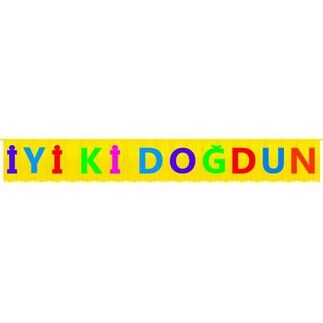 İYİKİ DOĞDUN BANNER FRINGED MULTICOLOUR PK:1 KL:24