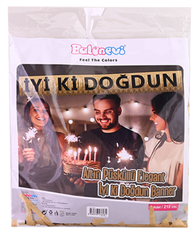 FLAMA İYİKİ DOĞDUN GOLD PK:1 SET- KL:24