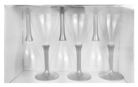 KADEH AKRİLİK 185 CC KUTULU GÜMÜŞ PK:6 KL:10