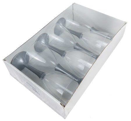 KADEH AKRİLİK 185 CC KUTULU GÜMÜŞ PK:6 KL:10