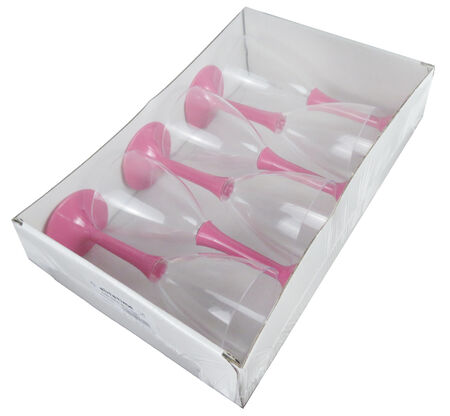 KADEH AKRİLİK 185 CC KUTULU PEMBE PK:6 KL:10