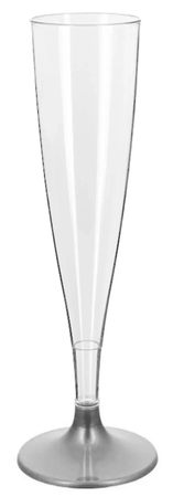 KADEH AKRİLİK UZUN 120 CC GÜMÜŞ PK:6 KL:50