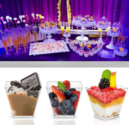 KASE MİKA PİRAMİT 200CC KAPAKLI ŞEFFAF PK:20 KL:50