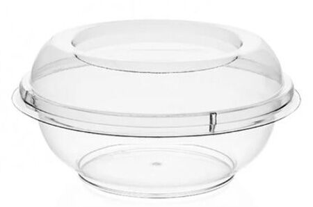 KASE MİKA YUVARLAK 160CC KAPAKLI ŞEFFAF PK:25 