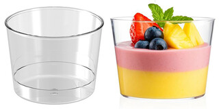 ACARSÜS, ACAR SÜS, Acar Süs - KASE MİKA YUVARLAK MAGNOLİA 250CC ŞEFFAF PK:10