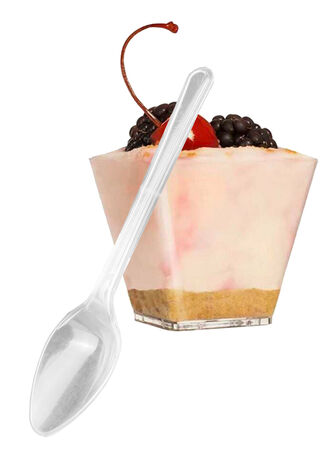 KAŞIK LÜKS TATLI KAŞIĞI ŞEFFAF PK:25 KL:80 KAŞIK LÜKS TATLI KAŞIĞI ŞEFFAF PK:25 KL:80