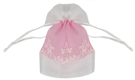 KESE ORGANZE ÜSTÜ SATEN TÜLLÜ PEMBE 9x14 PK:20