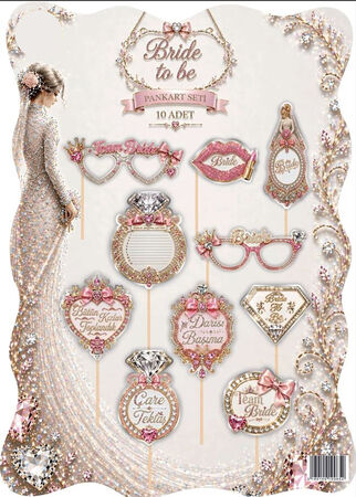 KONUŞMA BALONU BRIDE TO BE 10 LU SET PK:10