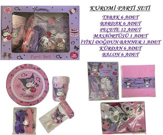 ACARSÜS, ACAR SÜS, Acar Süs - KUROMİ LİSANSLI PARTİ SETİ PK:38 PARÇA KL:12