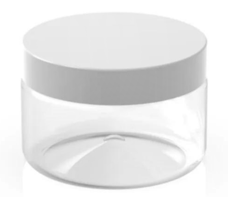 KUTU PLASTİK KREM KAVANOZU 10 ML BEYAZ KAPAK PK:25