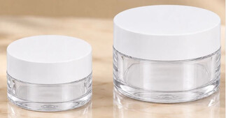 KUTU PLASTİK KREM KAVANOZU 10 ML BEYAZ KAPAK PK:25 - Thumbnail