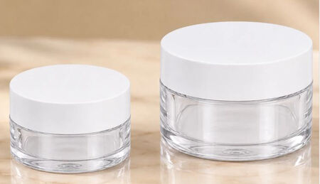 KUTU PLASTİK KREM KAVANOZU 5 ML BEYAZ KAPAK PK:25