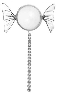 ACARSÜS, ACAR SÜS, Acar Süs - KUTU TOP ŞEKER ŞEKLİNDE ÇUBUKLU MİKA ŞEFFAF PK:20