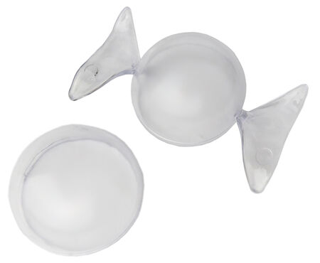 KUTU TOP ŞEKER ŞEKLİNDE MİKA ŞEFFAF PK:20 KL:560