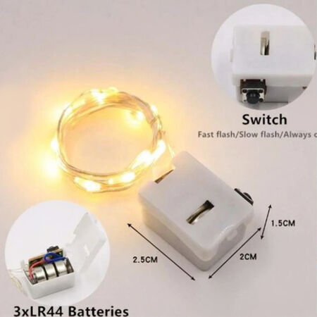 LED IŞIK KENDİNDEN PİLLİ 1 MT 3 FONKSİYON GÜNIŞIĞI