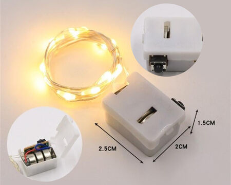 LED IŞIK PİLLİ 1 MT 3 FONKSİYON GÜNIŞIĞI PK:5