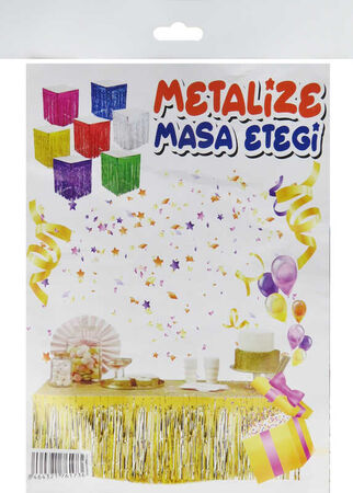MASA ETEĞİ VE FONSÜSÜ METALİZE MAKARON PEMBE PK:1