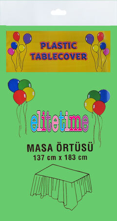 MASA ÖRTÜSÜ DÜZ YERLİ 137X183 CM YEŞİL PK:1-KL:200