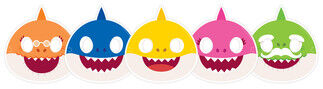 BABY SHARK MASKE PK:6 KL:144