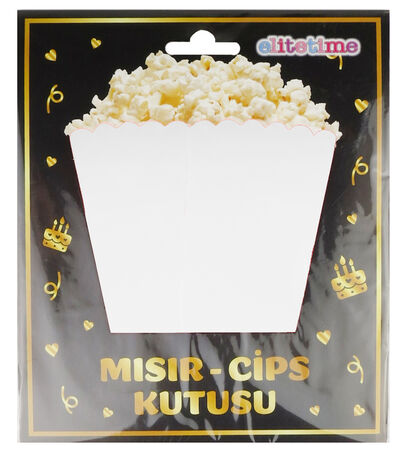 MISIR CİPS KUTUSU BEYAZ PK:8 KL:300