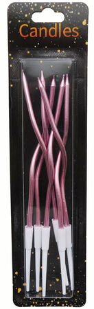 MUM METALİK BURGULU 15 CM ROSEGOLD PK:6 KL:600