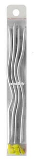 ELITETIME, ACARSÜS, ACAR SÜS, Acar Süs - MUM METALİK BURGULU 20 CM GÜMÜŞ PK:4 KL:100