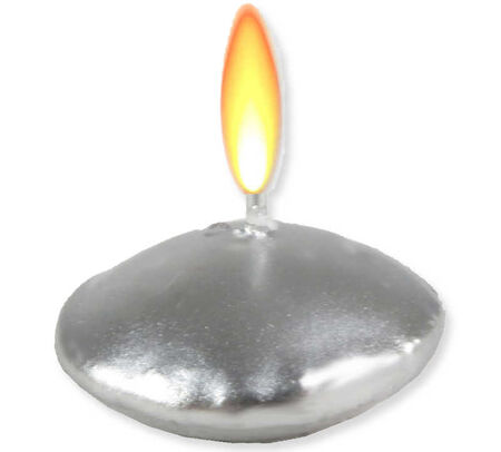 MUM TEALIGHT YÜZEN MUM GÜMÜŞ PK:20 KL:72