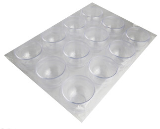 MUMLUK ŞEKERLİK MİKA YUVARLAK ŞEFFAF PK:12 KL:336 - Thumbnail