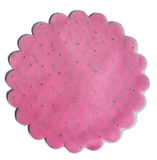 ACARSÜS, ACAR SÜS, Acar Süs - ORGANZE TAŞLI TÜL PEMBE 24 cm PK:100-KL:100