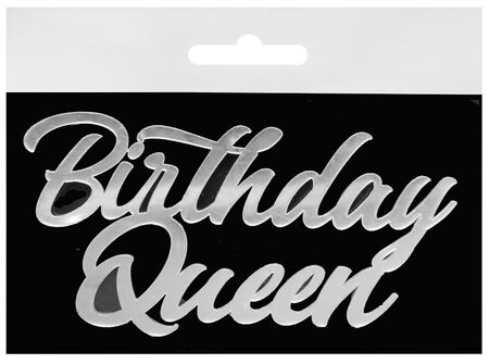 PASTA ÖNÜ SÜSÜ PLEKSİ BIRTHDAY QUEEN GÜMÜŞ PK:10 