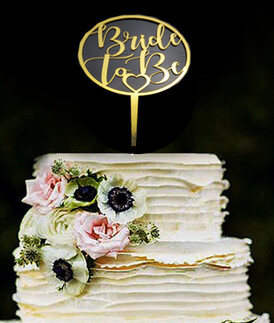 PASTA SÜSÜ PLEKSİ BRIDE TO BE ALTIN PK:10 KL:100 - Thumbnail