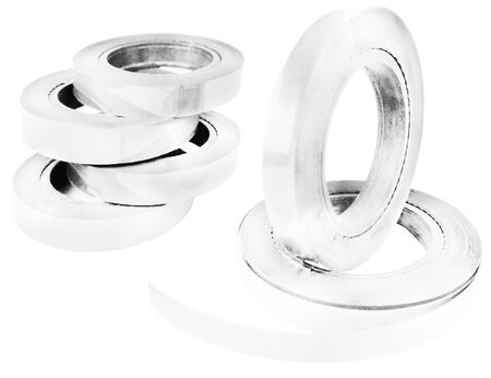 RAFYA METALİZE BEYAZ 25 MT 8 MM PK:20 RULO KL:500