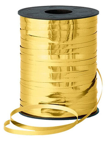 RAFYA METALİZE PARLAK 8mm ALTIN PK:200 MT KL:72