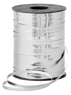 ACARSÜS, ACAR SÜS, Acar Süs - RAFYA METALİZE PARLAK 8mm GÜMÜŞ PK:200 MT KL:72