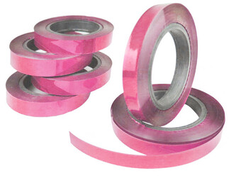 ACARSÜS, ACAR SÜS, Acar Süs - RAFYA METALİZE PEMBE 25 MT 8 MM PK:20 RULO KL:500