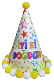 ACARSÜS, ACAR SÜS, Acar Süs - ŞAPKA KÜLAH PONPONLU İYİKİ DOĞDUN SARI PK:1